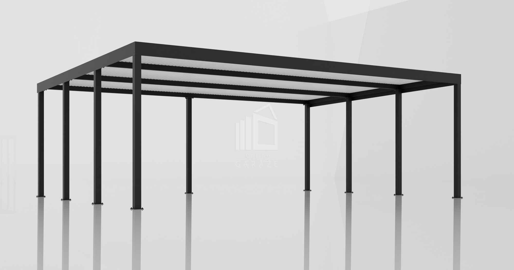 CarPort PREMIUM - wiata samochodowa 7x5 - antracyt ID1027 Częstochowa - zdjęcie 2