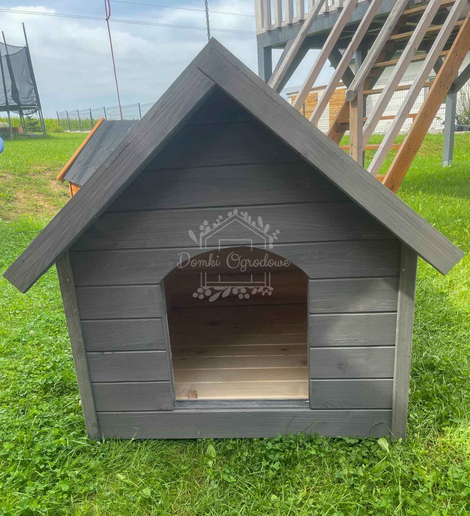Buda dla psa Rozmiar "L" - Grafit - Dach dwuspadowy ID829 Zielona Góra - zdjęcie 2