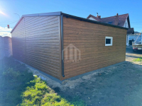 Garaż blaszany 9x6m - 2x brama uchylna - drzwi - 3x okno - rynny SO110 Żnin - zdjęcie 4