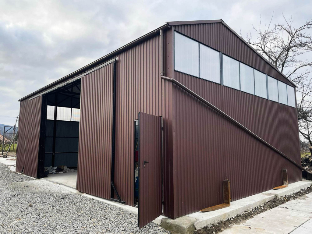 Hala Garaż 12x8m brama przesówna drzwi rynny okna GP85 Nowogardek - zdjęcie 4