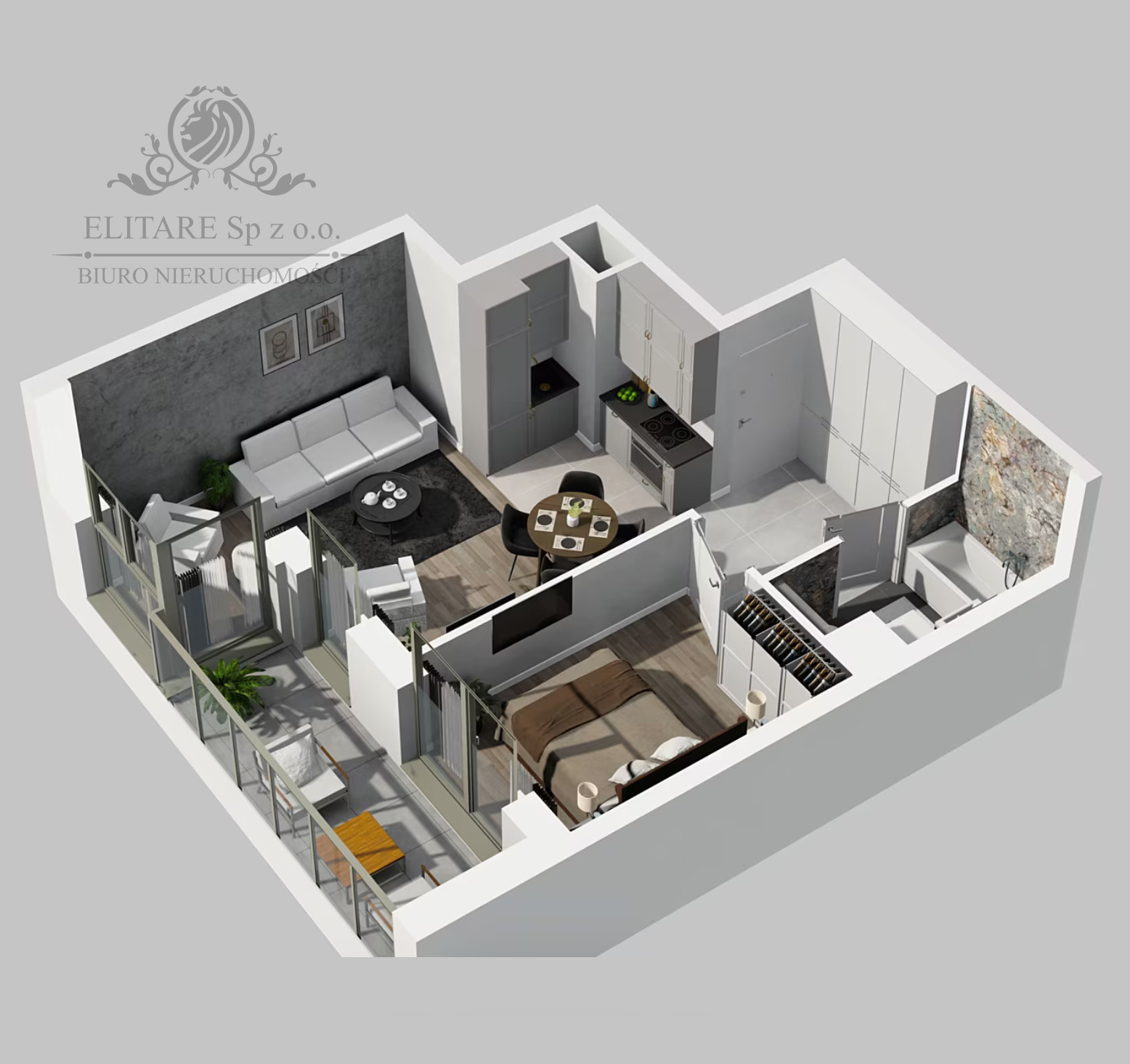 Mieszkanie 40,35m2 2 pokojowe z loggią 6,61m2 na wynajem, dla siebie Wrocław - zdjęcie 7