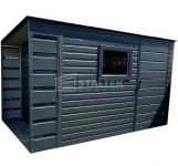 Schowek - domek ogrodowy 2,5x2,5m + wiata 0,5m drzwi okno  dach ST141