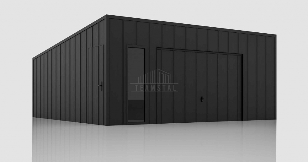 Garaż blaszany 6x6 brama okno drzwi blacha na rąbek dach TS1091 Kielce - zdjęcie 2