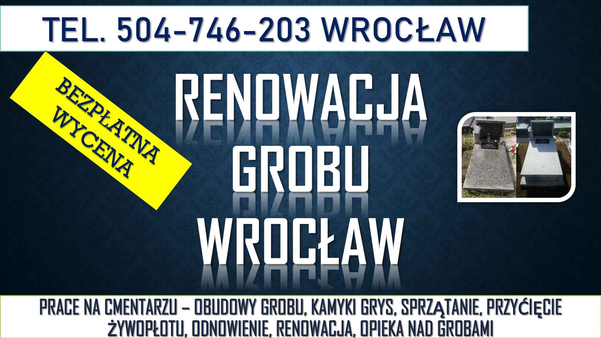 Renowacja nagrobka, Wrocław, t504746203, szlifowanie pomnika lastriko, Psie Pole - zdjęcie 1