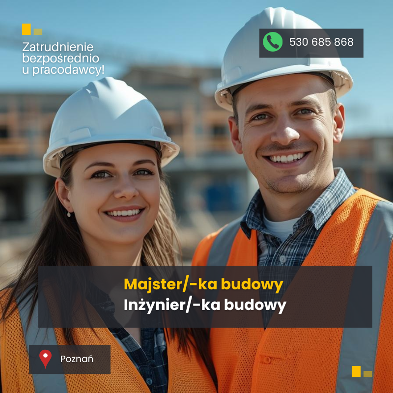 Majster - Inżynier budowy (k/m) Nowe Miasto - zdjęcie 1