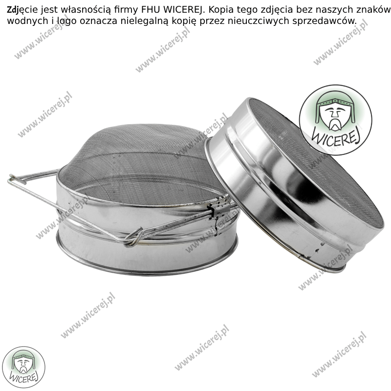 Sito do miodu podwójne wypukłe śr. 20cm filtr do miodu cedzak cedzidło Jaśliska - zdjęcie 2