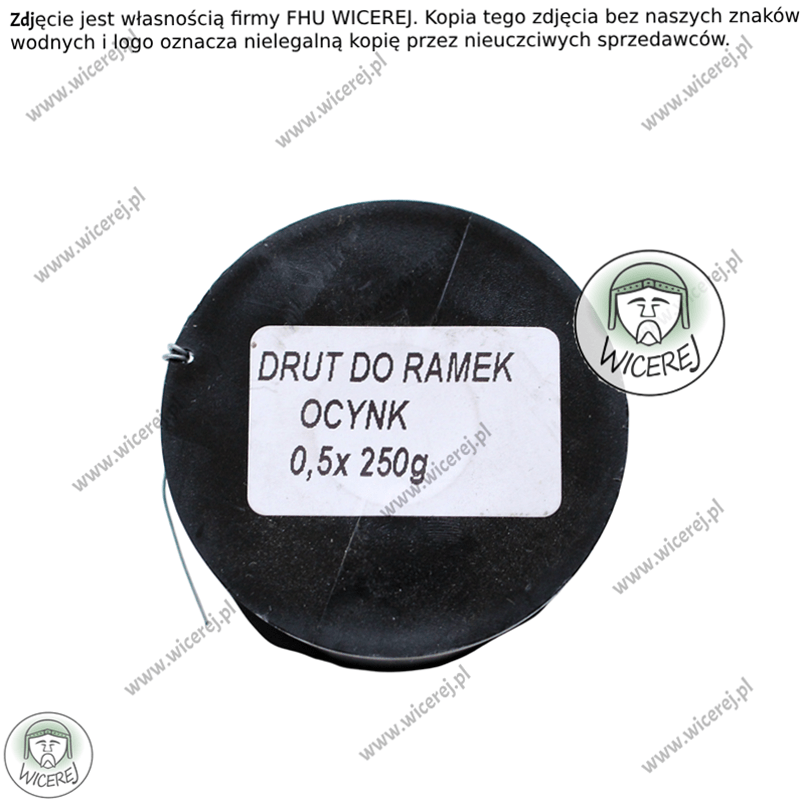 Drut pszczelarski do ramek 0,5mm - 0,25kg Ocynkowany ramki ule Jaśliska - zdjęcie 4