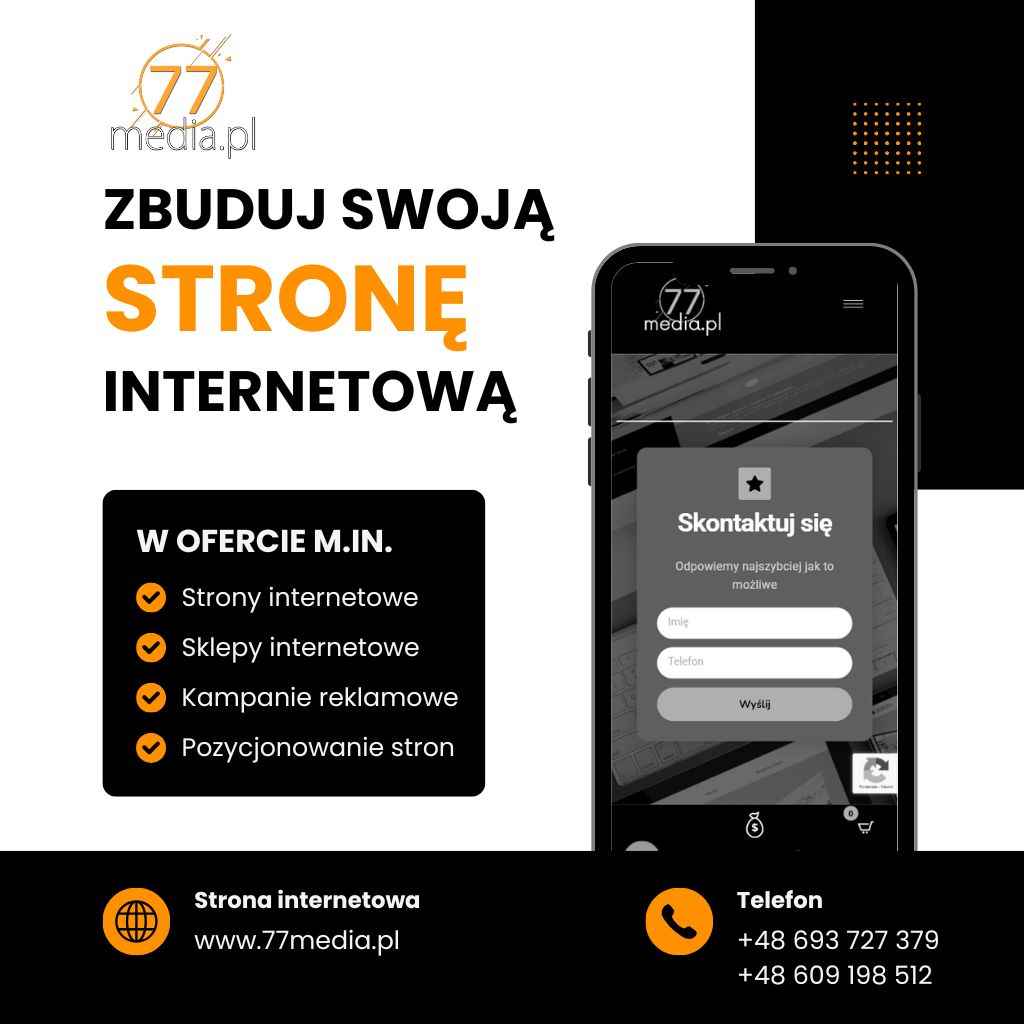 Postaw na 77media.pl: strona, sklep, reklama — rozwój Twojego biznesu Fabryczna - zdjęcie 1