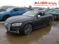 Audi S5 2018, 3.0L, 4x4, uszkodzone podwozie