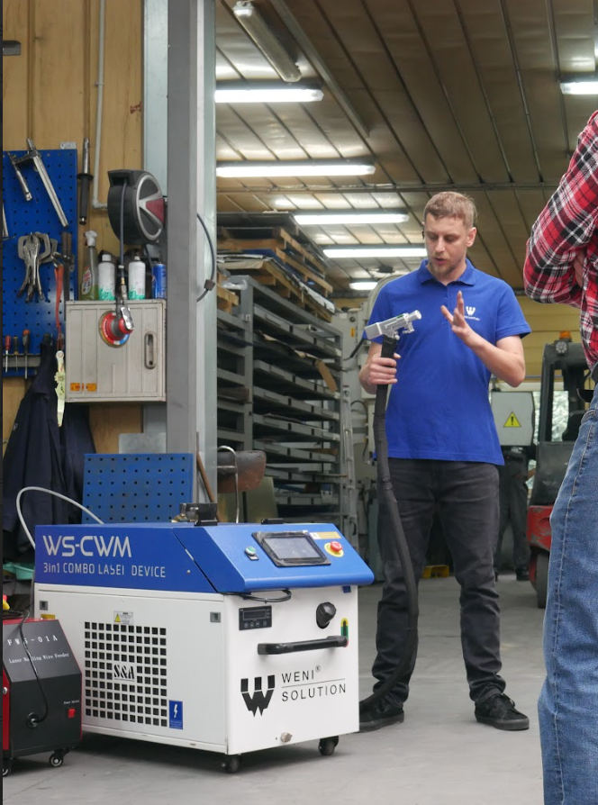 Spawarka laserowa 4w1 1500W stół + podajnik drutu kompletne stanowisko Nysa - zdjęcie 2