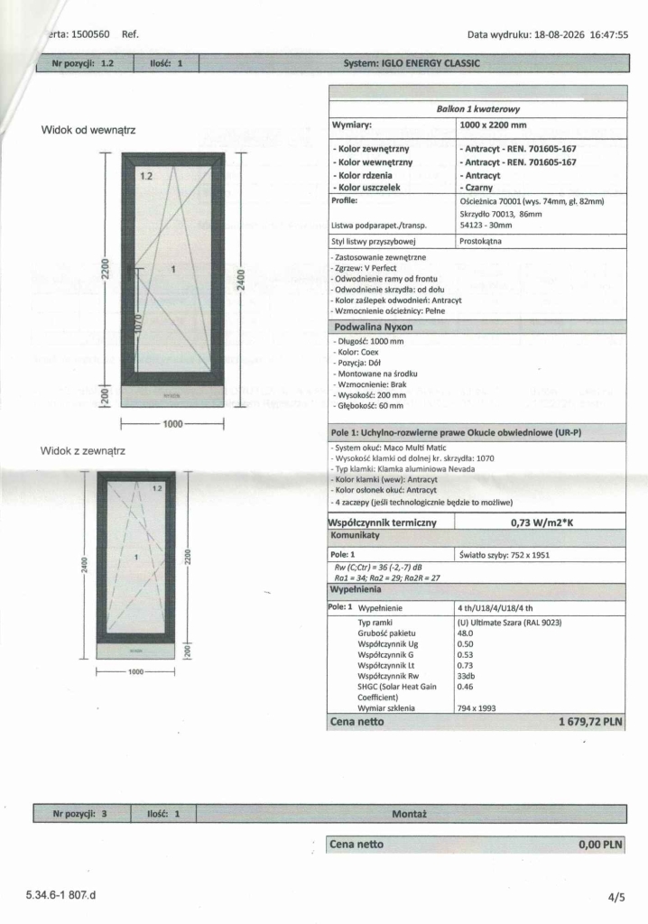 Zestaw balkonowy balkon + fest stałe szklenie Drutex Nowy Sącz - zdjęcie 3