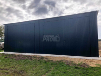 Hala Garaż blaszany 8x6 Brama dwuskrzydłowa x2 spad w tył GP142 Przasnysz - zdjęcie 3
