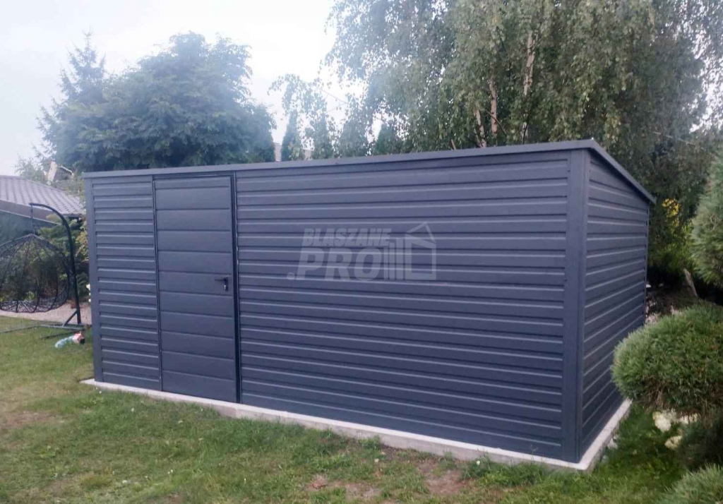 Domek ogrodowy - schowek 5x3 drzwi  antracyt Dach spad w tył  GP201 Katowice - zdjęcie 3