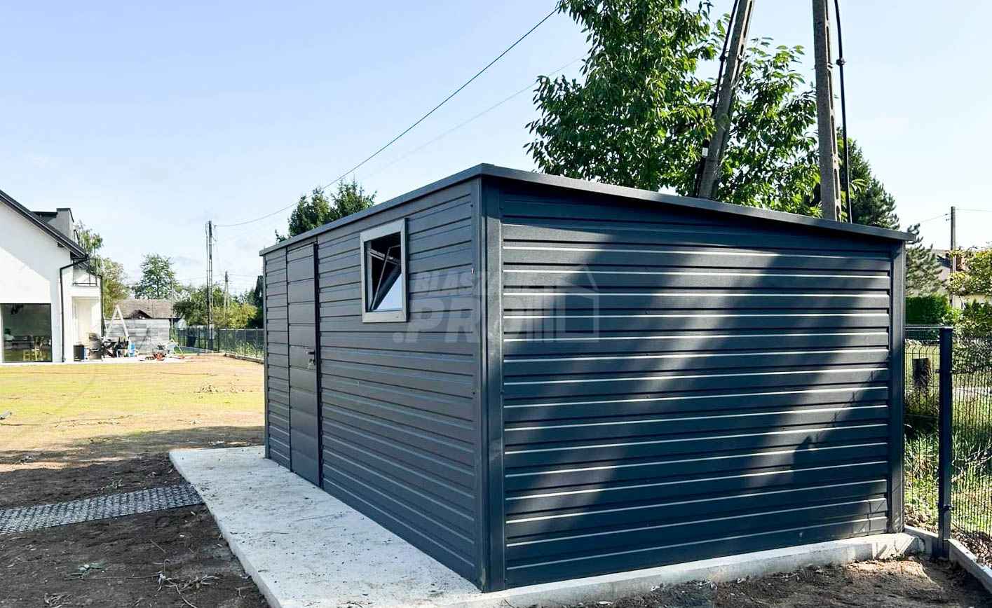 SCHOWEK - DOMEK OGRODOWY 4,5m x 3m spad w tył - drzwi - okno GP215 Żnin-Wieś - zdjęcie 2