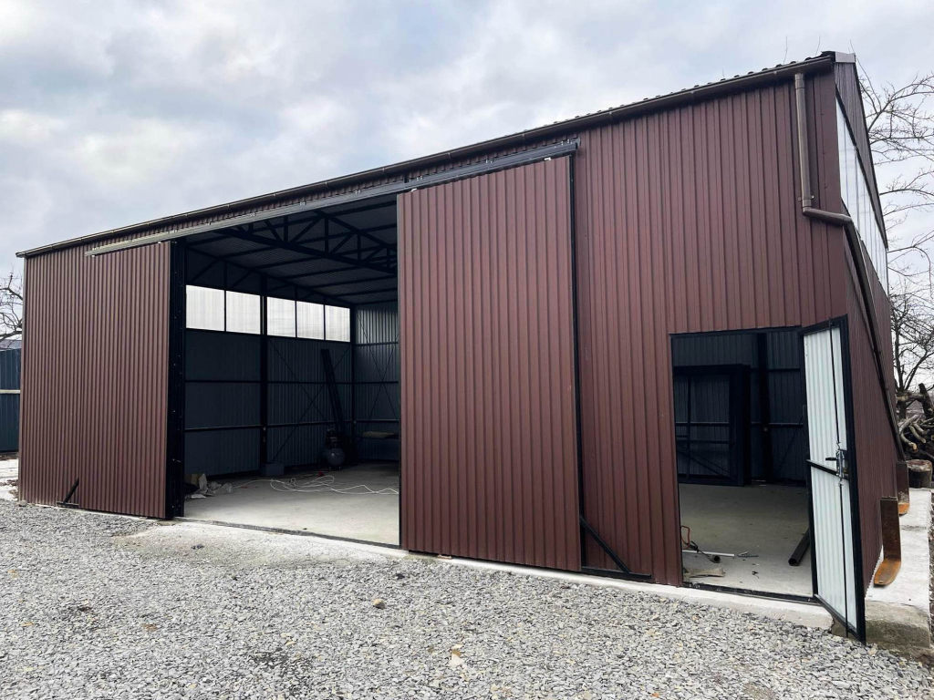 Hala Garaż 12x8m brama przesówna drzwi rynny okna GP85 Nowogardek - zdjęcie 6