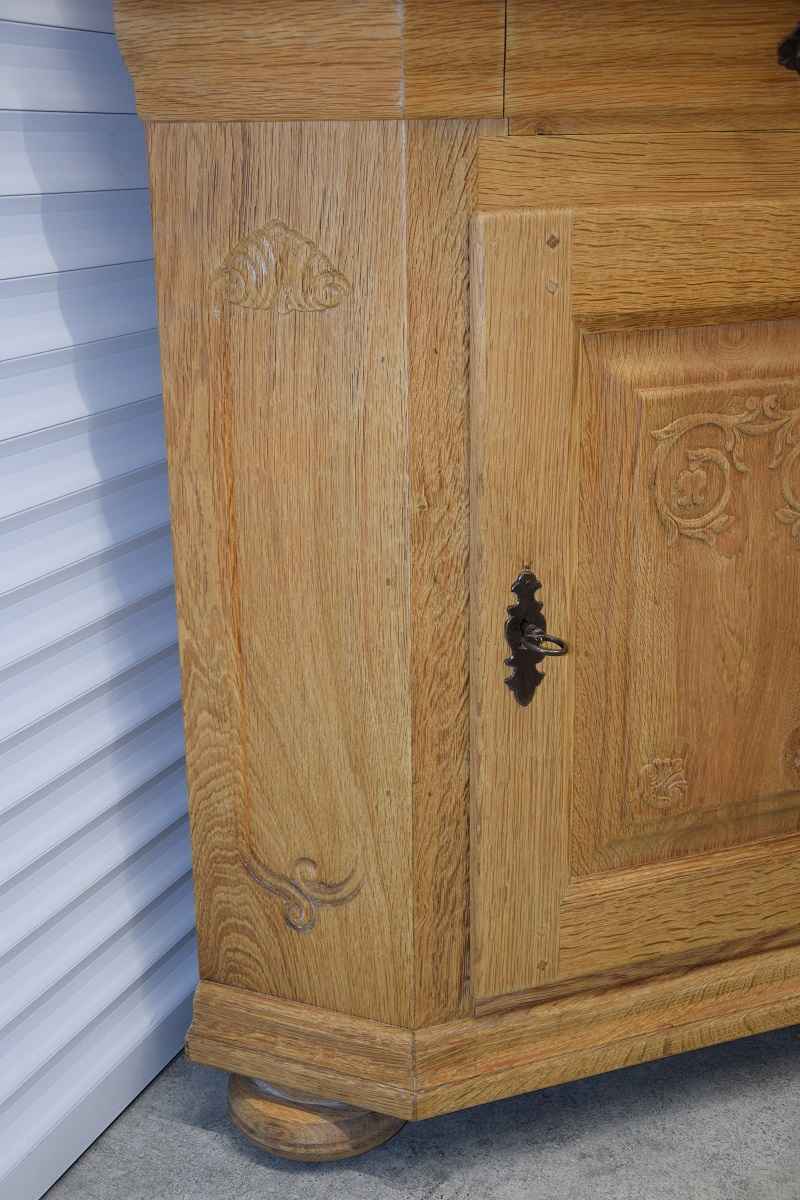 witryna narożna z drewna dębowego - jak nowa Olsztyn - zdjęcie 7