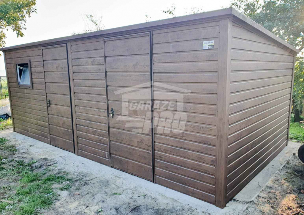 Domek ogrodowy - schowek 6x3 2x drzwi + okno Drewnopodobny GP219 Białystok - zdjęcie 5