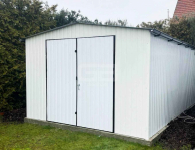 Garaż blaszany 4x6 Brama dwuskrzydłowa Biały  Dach dwuspadowy GB167 Kalisz - zdjęcie 5