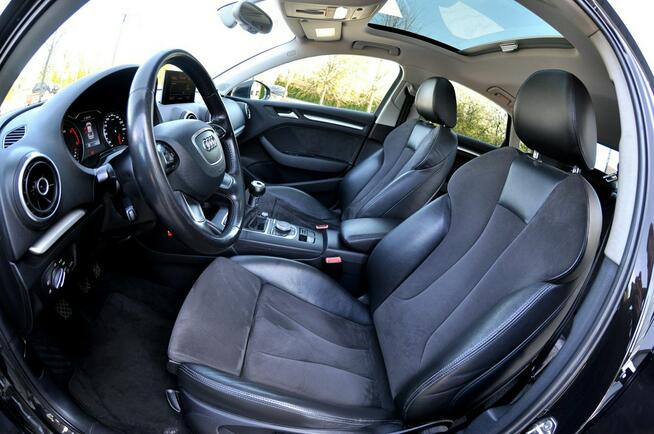 Audi A3 Xenon Ledy Alcantara Grzana Navi Panorama Dach Full Opcja Płock - zdjęcie 6