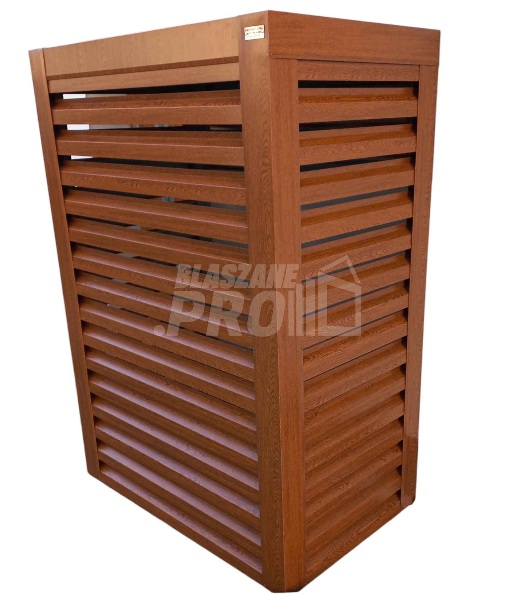 Osłona pompy ciepła 100x60x190 cm ciemny orzech GP328 Legnica - zdjęcie 1