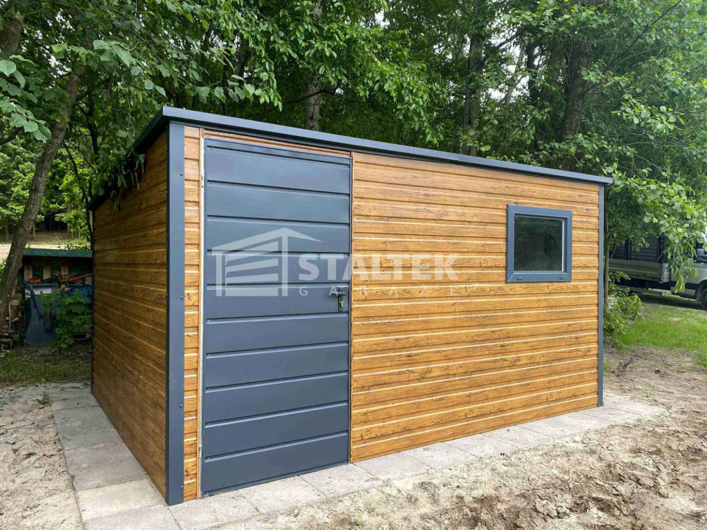 Schowek - Domek Ogrodowy 3x2 drzwi - okno - drewnopodobny - dach ST158 Bełchatów - zdjęcie 2