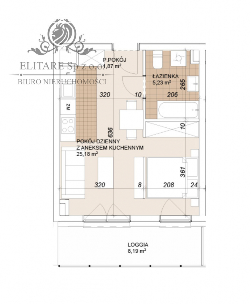 Mieszkanie 32,25m2 możliwość wydzielnia sypialni/duża loggia/Wrocław Wrocław - zdjęcie 5
