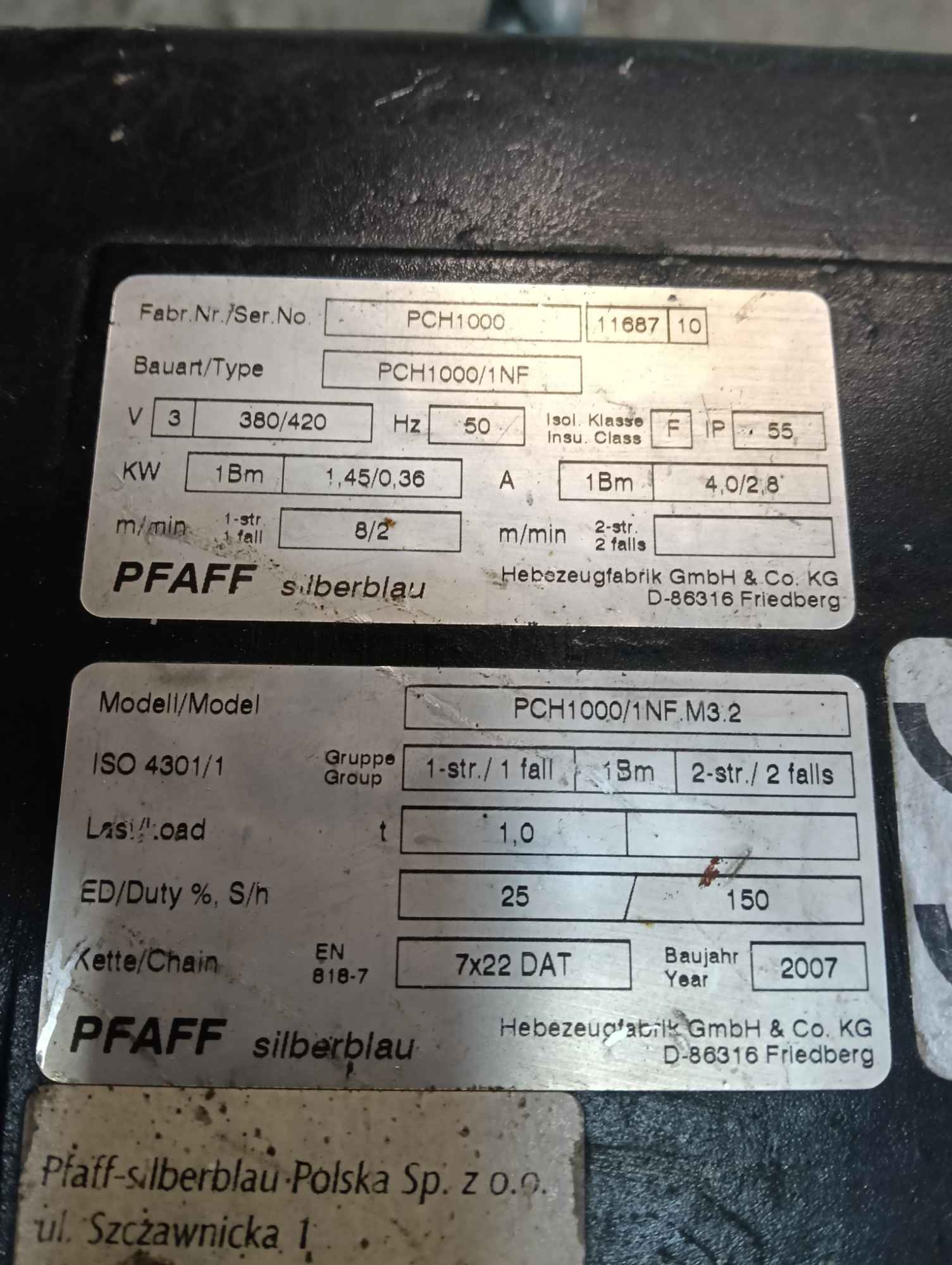 Wciągarka łańcuchowa elektryczna Jerka - zdjęcie 4