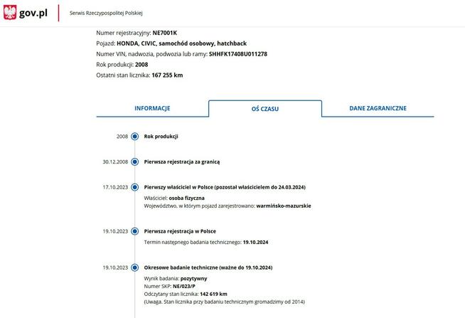 Honda Civic Benzyna Zarejestrowany Ubezpieczony Elbląg - zdjęcie 4