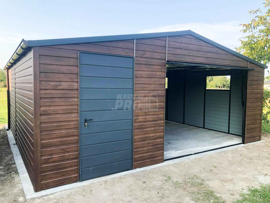 Garaż blaszany 6x6 Brama + drzwi + 2x okno  Dach dwuspadowy GP119 Kłodzko - zdjęcie 7