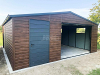 Garaż blaszany 6x6 Brama + drzwi + 2x okno  Dach dwuspadowy GP119 Kłodzko - zdjęcie 7