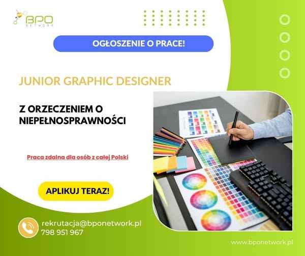 Junior Graphic Designer (K, M) z orzeczeniem zdalnie cała Polska Ochota - zdjęcie 2