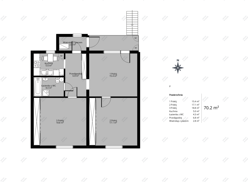 Mieszkanie 3 pok.+ 660 m2 działki Kielce - zdjęcie 1