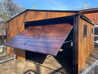 Garaż blaszany 5,5x6 2x Brama uchylna + drzwi + 2x okno - rynny GP278 Dobre Miasto - zdjęcie 12