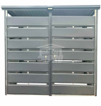 Wiata śmietnikowa 2x1m 2x drzwi  zabudowana panelam dach GP585