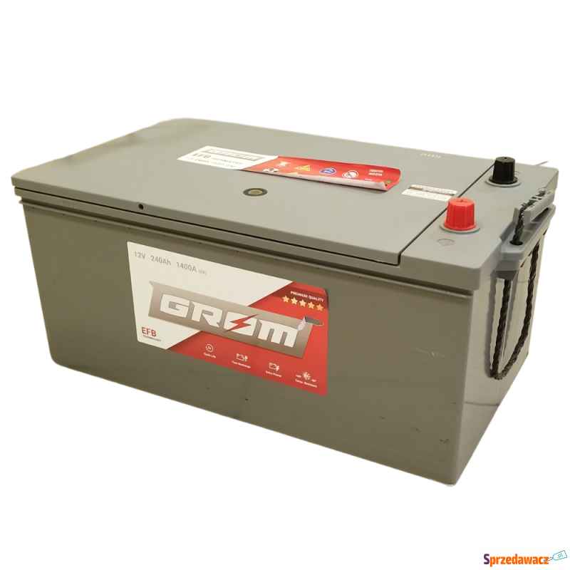 Akumulator Grom EFB start&amp;stop 240Ah 1400A Łomża - zdjęcie 1