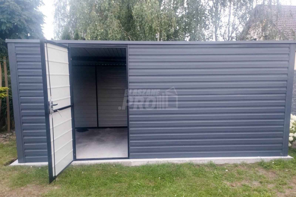Domek ogrodowy - schowek 5x3 drzwi  antracyt Dach spad w tył  GP201 Katowice - zdjęcie 5
