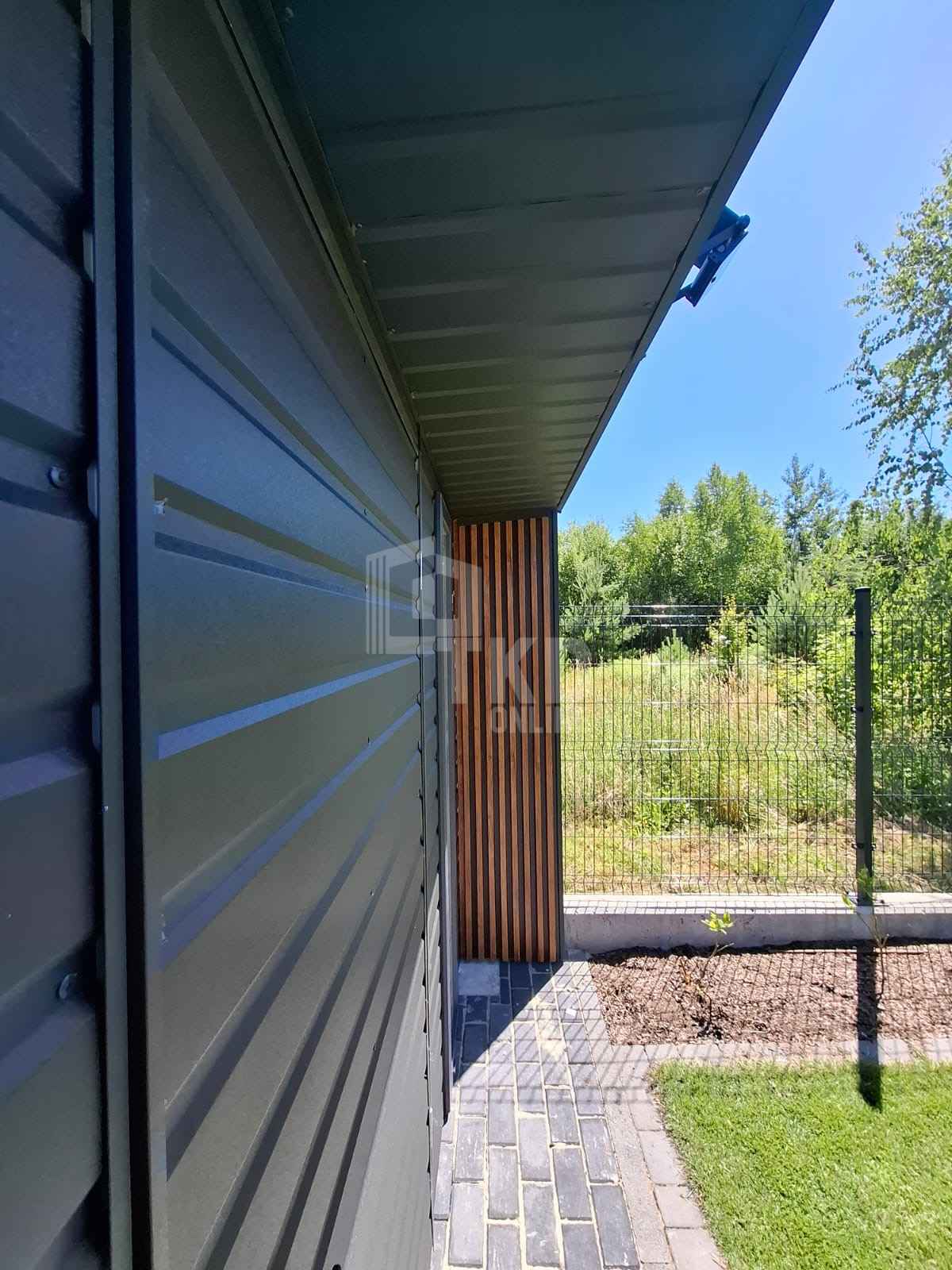 Schowek - domek ogrodowy 3x3 drzwi okno dekor z lameli dach TKD388 Przasnysz - zdjęcie 6