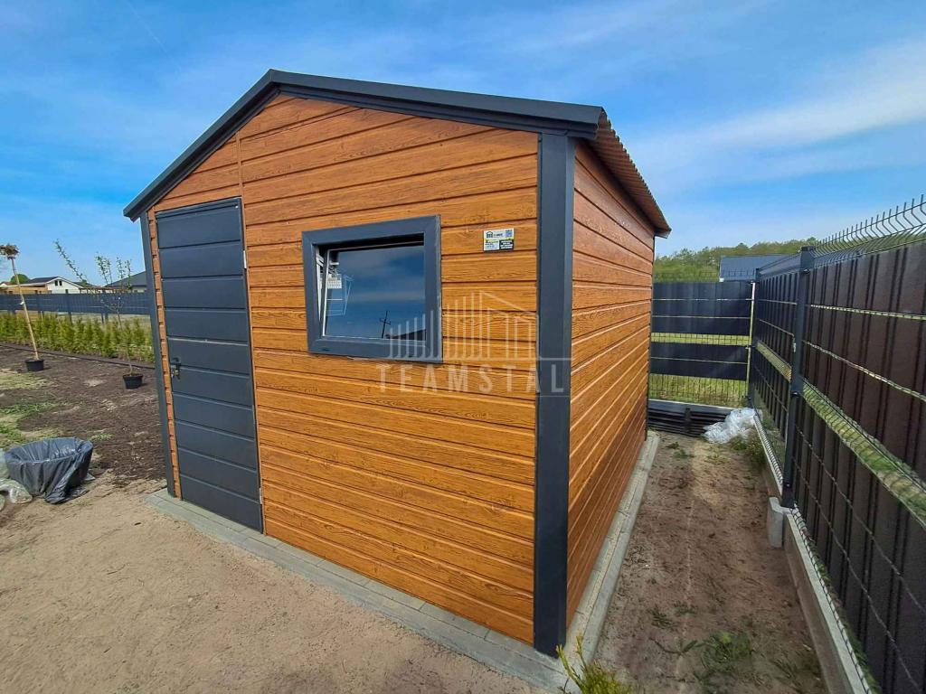 Schowek domek ogrodowy 3x2,5m drzwi 2x okno drewnopodobny dach TS1075 Kalwaria Zebrzydowska - zdjęcie 2