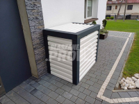 Osłona klimatyzatora, pompy ciepła 90x50x110 cm biały + antracyt GP302 Przemyśl - zdjęcie 7