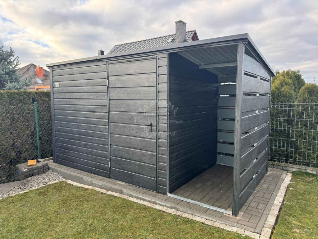 Schowek - domek ogrodowy 3x2m + wiata 1m  sosna norweska  ID880 Bałuty - zdjęcie 3