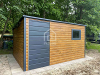 Schowek Domek Ogrodowy 3x2 drzwi okno drewnopodobny spad w tył  PLG162 Malbork - zdjęcie 2