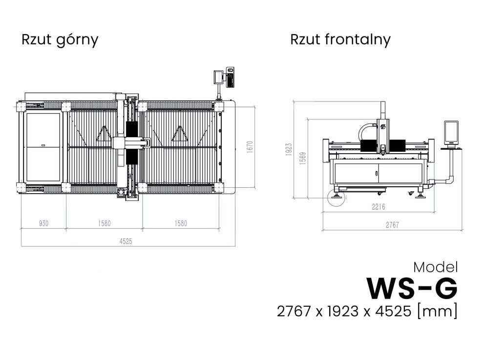 Laser Fibrowy do cięcia metalu, CNC Ploter 2513G Weni 1500W - Promo! Nysa - zdjęcie 4