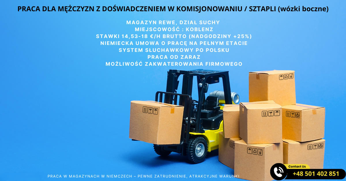 KOMISJONER, ORDERPICKER Niemcy Fabryczna - zdjęcie 1