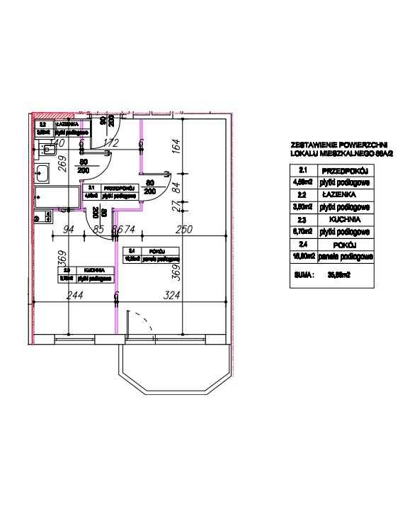 1pok, 37met, okolice Skarbowców BALKON/WINDA/2007 (Wrocław) Krzyki - zdjęcie 7
