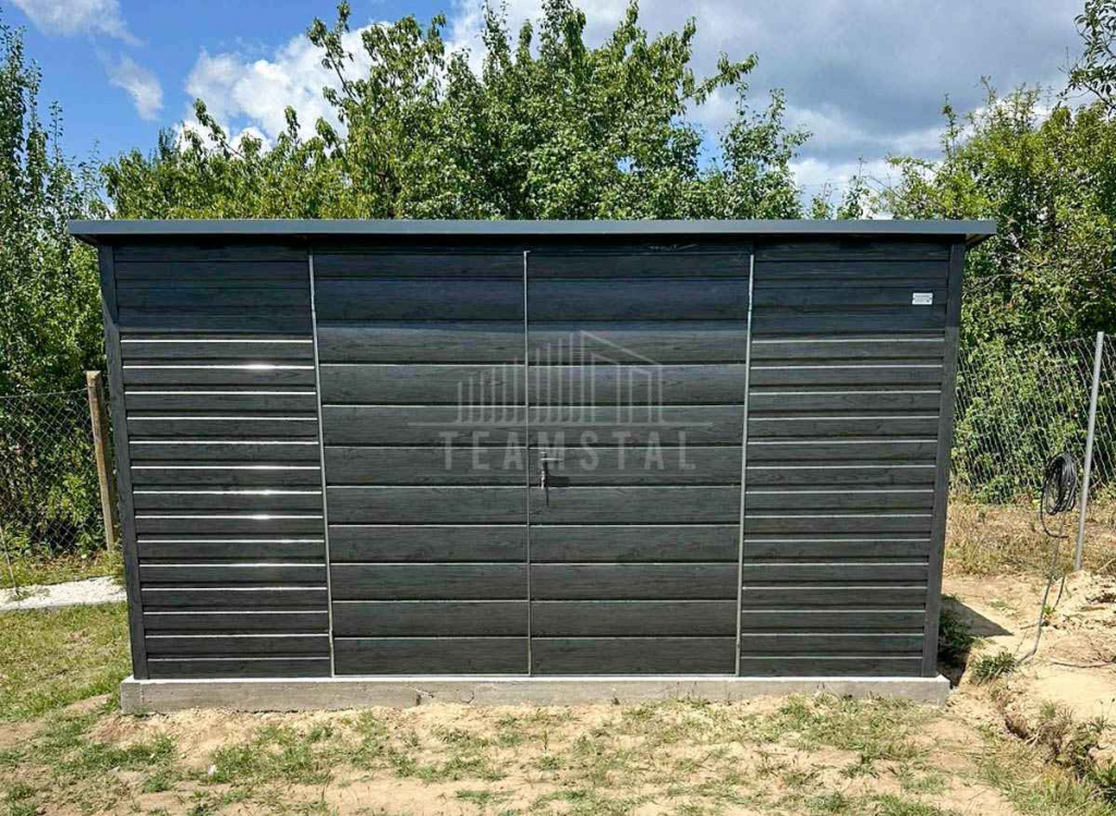 Schowek domek ogrodowy 4x3m brama dwuskrzydłowa okno dach rynna TS1134 Gdańsk - zdjęcie 5