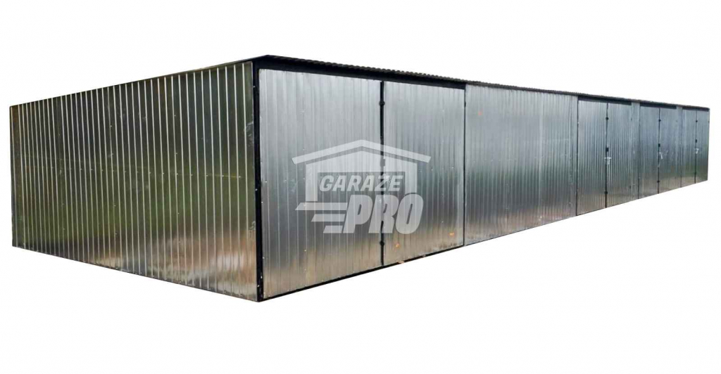 GARAŻ BLASZANY RZĄD 17,5m x 5m - spad tył 4x Brama ocynk GP239 Siedlce - zdjęcie 1