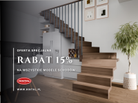 Schody z rabatem 15%