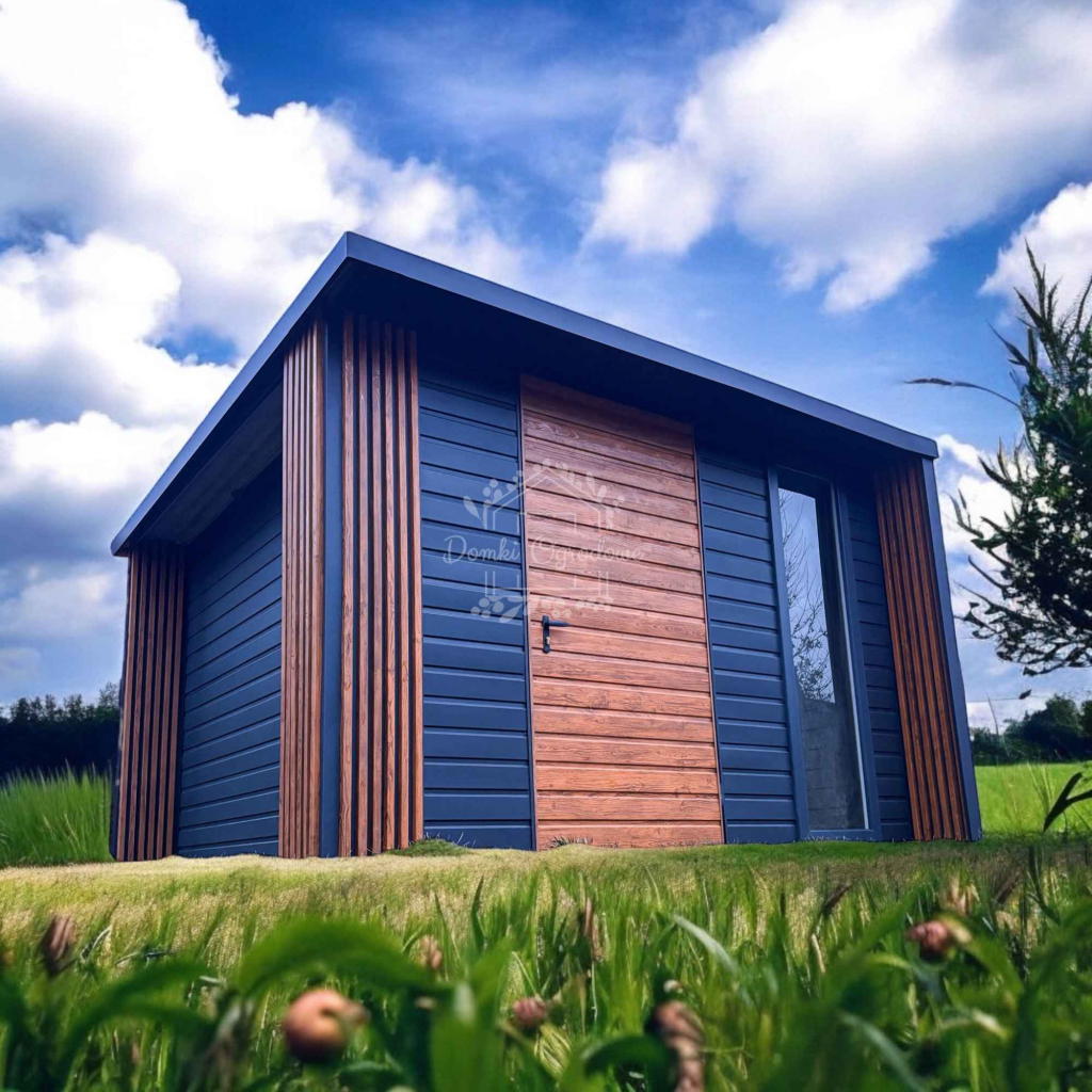 Schowek - Domek ogrodowy PREMIUM 3x3m + wiata  Dekor z lameli  ID902 Drawsko Pomorskie - zdjęcie 2