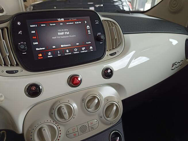 Fiat 500  LOUNGE 1.2 69KM Automat, niski przebieg, serwis Nowy Sącz - zdjęcie 10