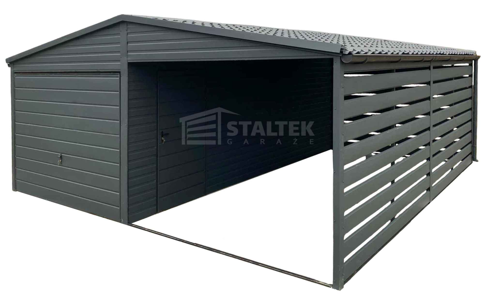 Garaż blaszany 3x6m wiata 3m Brama drzwi Dach  blachodachówka ST170 Ostróda - zdjęcie 1